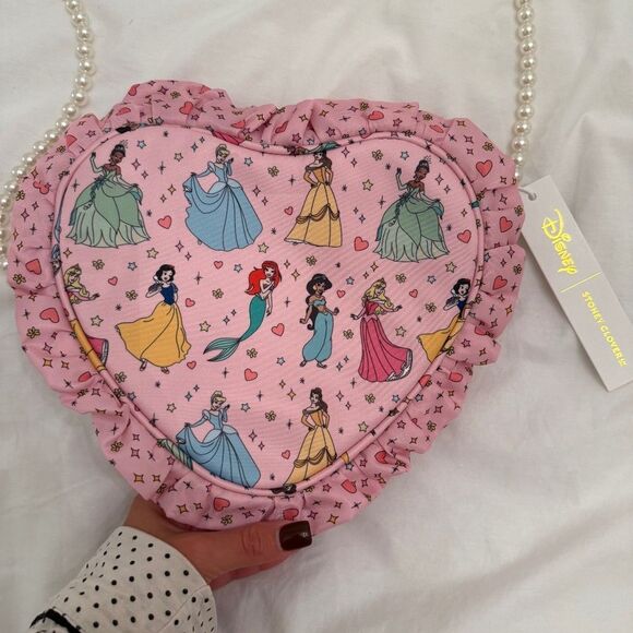 Stoney Clover Lane Heart Pouch Disney Princess NWT Never Stop Dreaming Bag - Picture 3 of 5